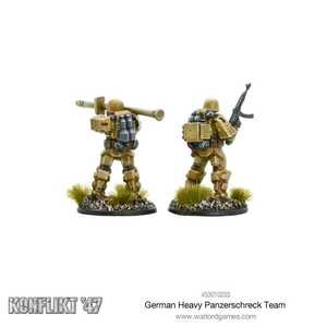 Konflikt '47: German Schwertruppen Panzerschreck team (metal) (2)