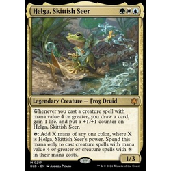Magic löskort: Bloomburrow: Helga, Skittish Seer
