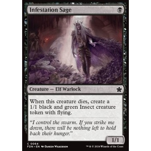 Magic löskort: Magic: The Gathering Foundations: Infestation Sage