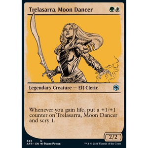 Magic löskort: Adventures in the Forgotten Realms: Trelasarra, Moon Dancer (alternative art)