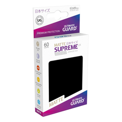 Card Sleeves Japanese size "Supreme UX" Matte Black 62x89mm (60) (Ultimate Guard)