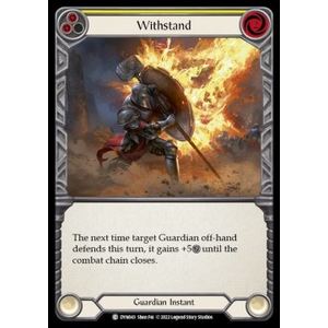 FaB Löskort: Dynasty: Withstand (Yellow) (Rainbow Foil)