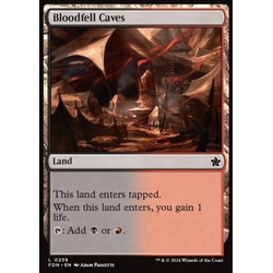 Magic löskort: Magic: The Gathering Foundations: Bloodfell Caves (Foil)