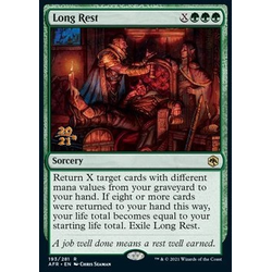 Magic löskort: Adventures in the Forgotten Realms: Long Rest (Promo Foil)