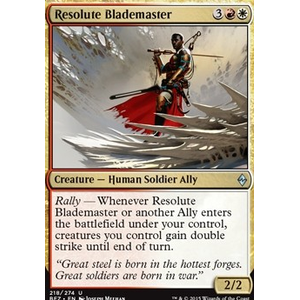 Magic löskort: Battle for Zendikar: Resolute Blademaster