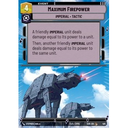Star Wars: Unlimited Löskort: Spark of Rebellion: Maximum Firepower (Hyperspace) (Foil)