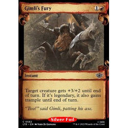 Magic löskort: The Lord of the Rings: Tales of Middle-earth: Gimli's Fury (alternative art) (Silver Foil)
