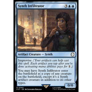 Magic löskort: Universes Beyond: Fallout: Synth Infiltrator (Foil)