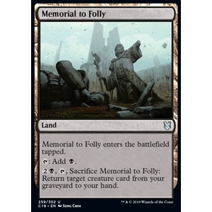 Magic löskort: Commander 2019: Memorial to Folly