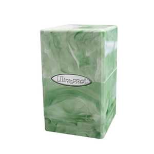 Ultra Pro Deck Box Marble Satin Tower - Lime Green / White