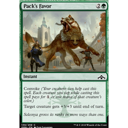 Magic löskort: Guilds of Ravnica: Pack's Favor (Foil)