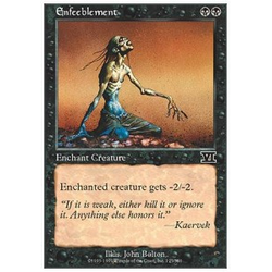 Magic löskort: 6th Edition: Enfeeblement
