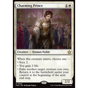 Magic löskort: Magic: The Gathering Foundations:Charming Prince