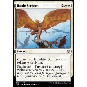 Magic löskort: Commander: Phyrexia: All Will Be One: Battle Screech