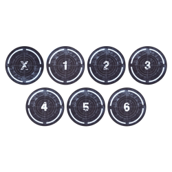 Gamemat.EU: 40K Objective Markers - Black (7)