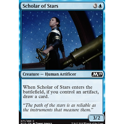Magic löskort: Core Set 2019: Scholar of Stars