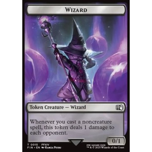 Magic löskort: Magic: The Gathering - FINAL FANTASY: Hero Token (W 1/1)// Wizard Token (B 0/1)