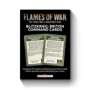 Flames of War: Early War Blitzkrieg British Command Cards